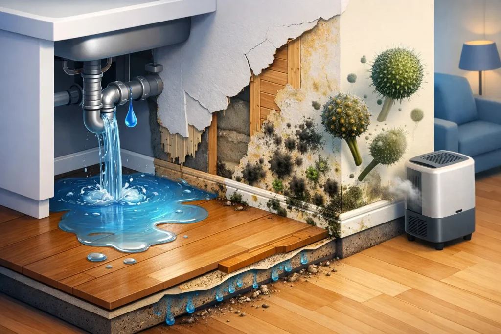 Can Water Damage Cause Mold? Yes - Fast