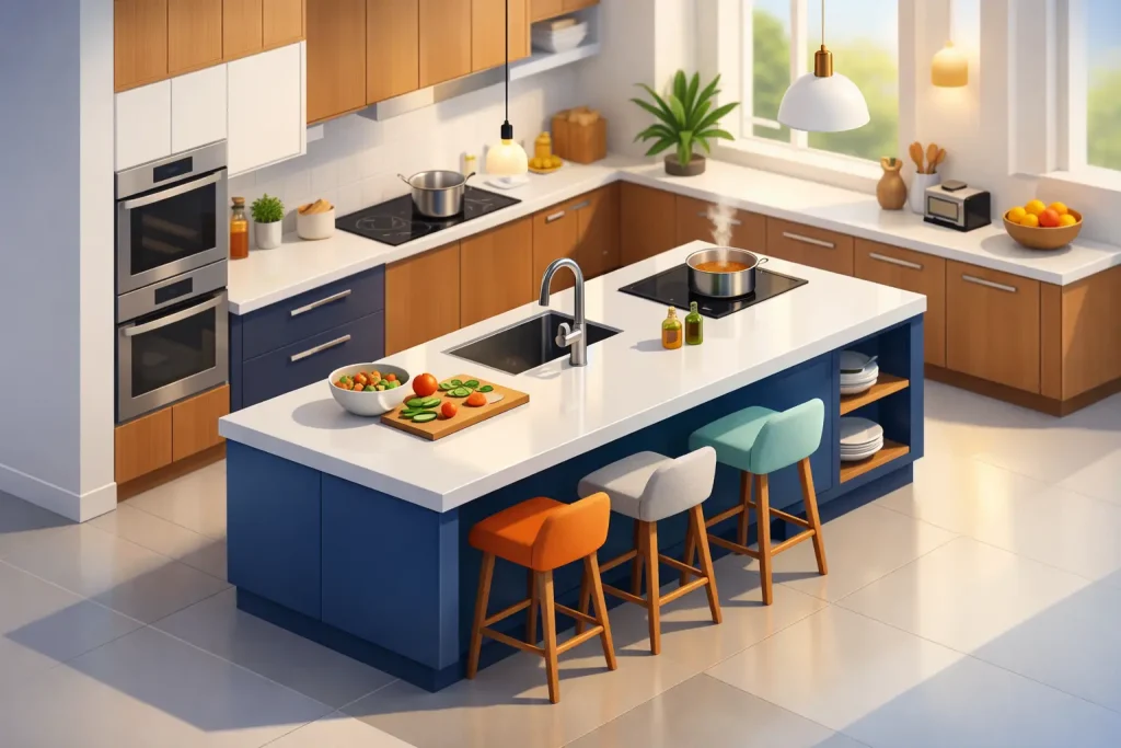 How to Design Kitchen Island That Works