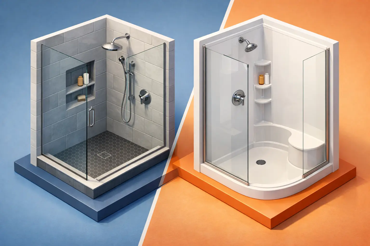 Tile Shower Versus Acrylic Surround