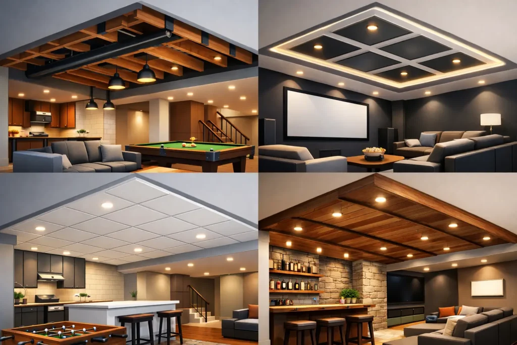 12 Best Basement Ceiling Ideas for a Finished Look