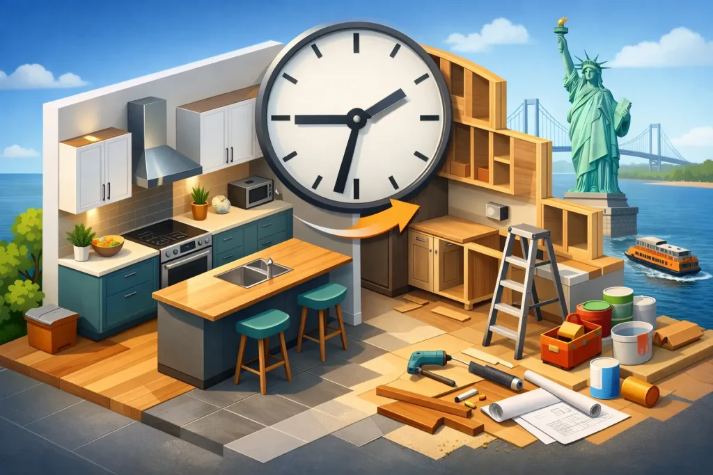 How Long Does a Kitchen Remodel Take in Staten Island?