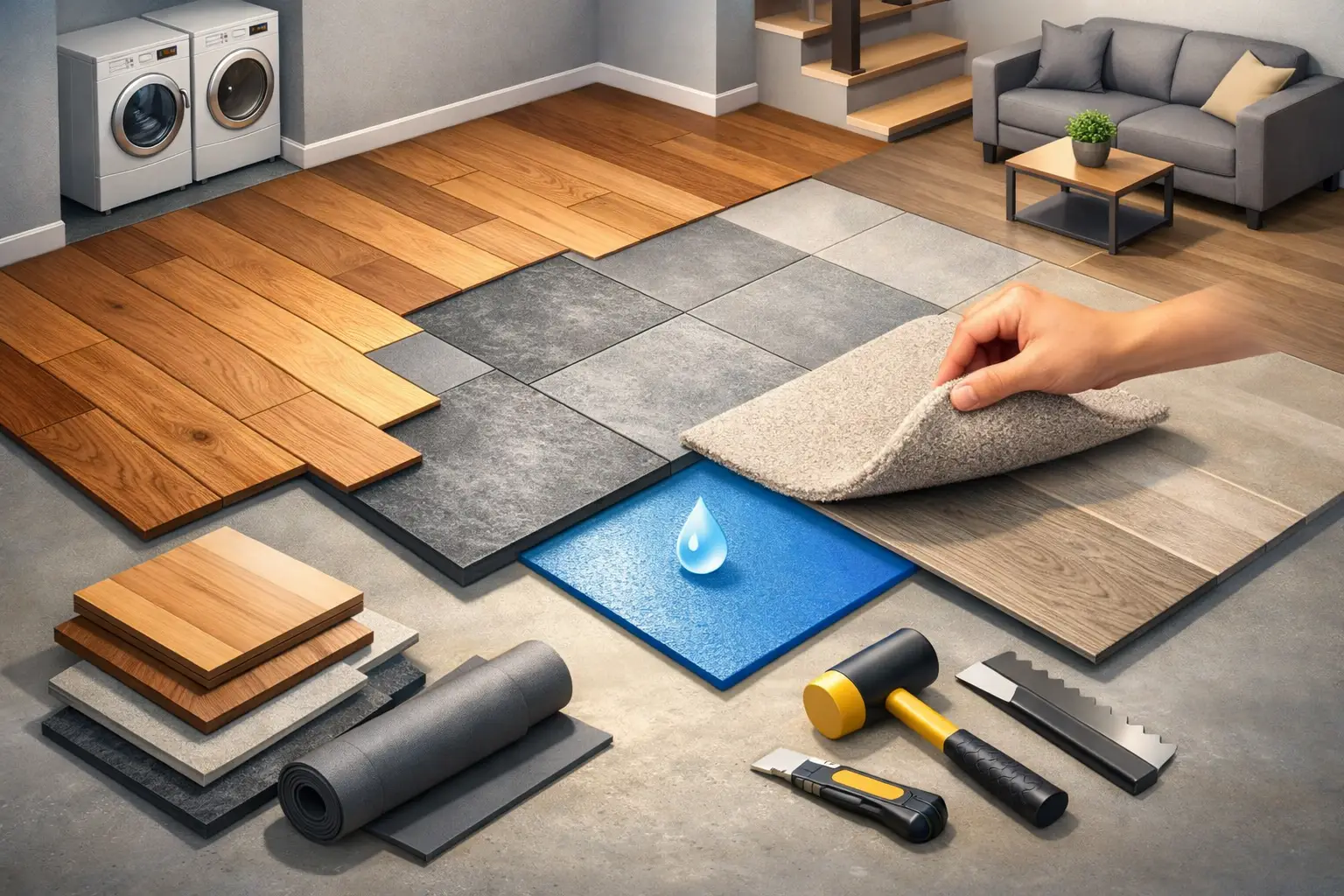 How to Choose Basement Flooring That Lasts